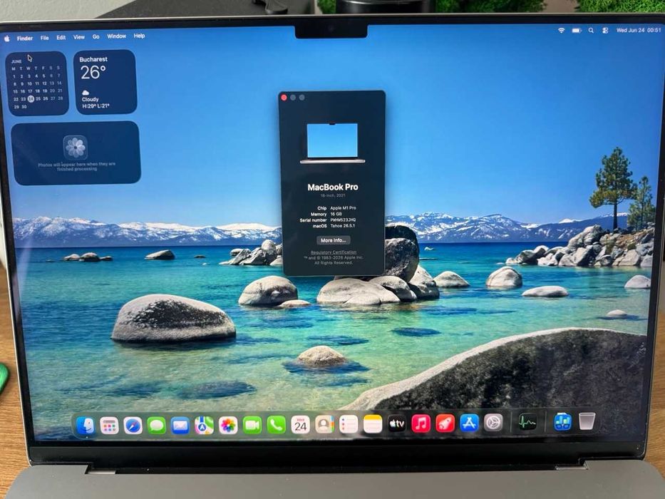 MacBook Pro 16 inch 2021 M1 Pro 16GB 512GB SSD Silver | Ca NOU