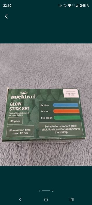 Set bețișoare luminoase pentru pescuit. Noi!