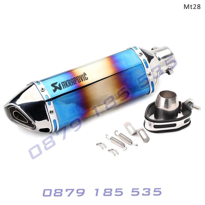 Ауспух AKRAPOVIC спортно гърне мотор 370 мм акрапович тунинг 37см