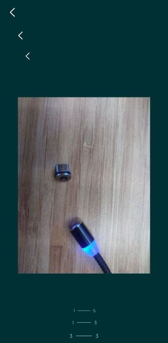 Cablu de incarcare magnetic cu lungimea de 1M