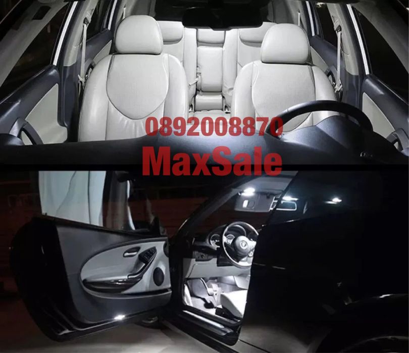 ML GL GLK GLA GLC GLE LED интериор крушка w163 w164 w166 x164 xenon
