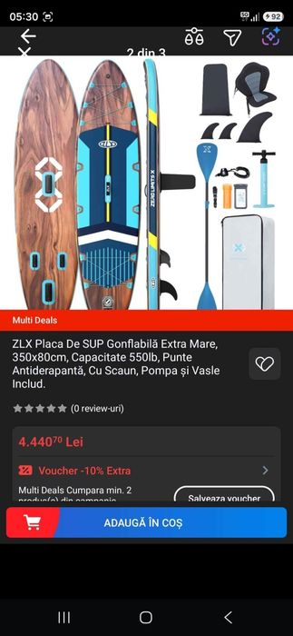 PadleBoard ZLX extra mare