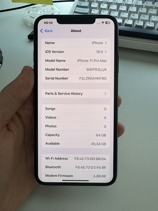 iPhone 11 Pro Max 64GB Midnight Green – Fully Working