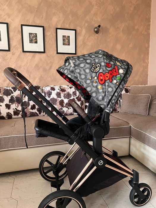 Cybex Priam Rebellious Rose Gold – пълен комплект