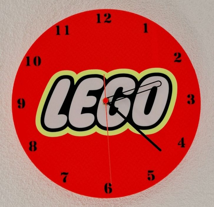 Vand ceas perete Lego printat 3D