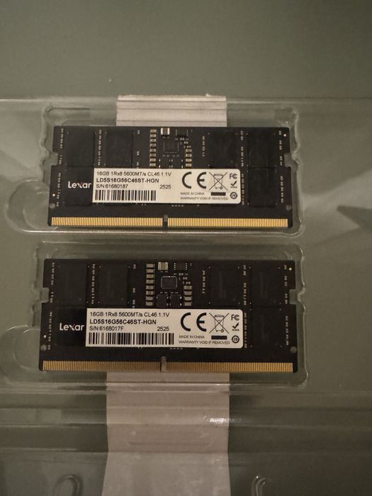 Kit 32 GB RAM DDR5 Lexar 5600 MHz, nou