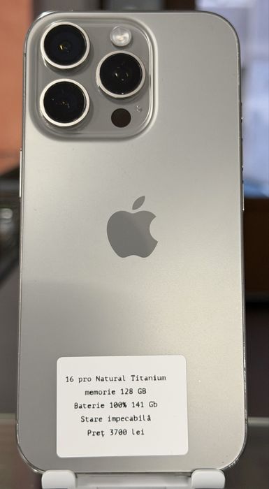 iPhone 16 Pro Pret 3300 lei