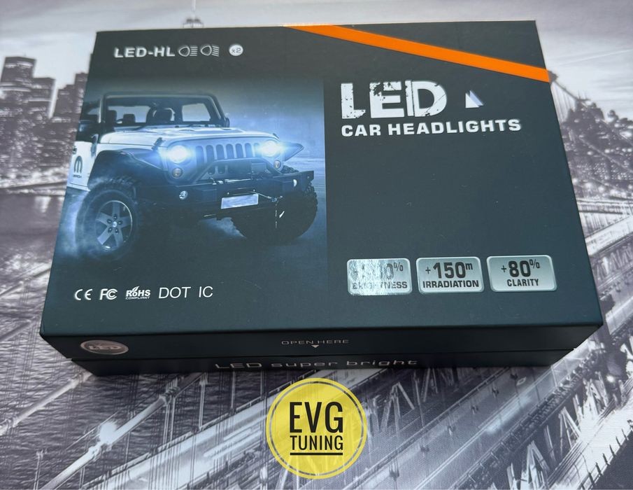 Becuri LED H7 200W 20000LM 6000K CANBUS