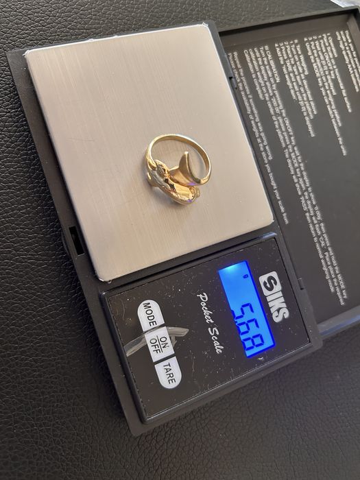 Inel deosebit din aur 585 (14k) – Design unic Delfin/Balenă, 5.68g, Păstrat impecabil