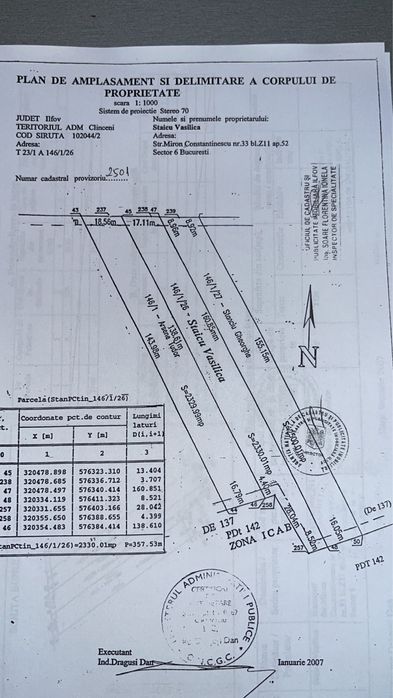 Vand teren intravilan in clinceni