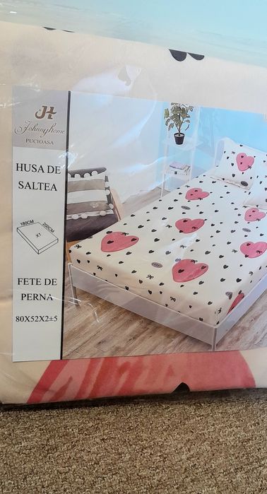 Set Husă de pat + 2 fețe de pernă nou sigilat
