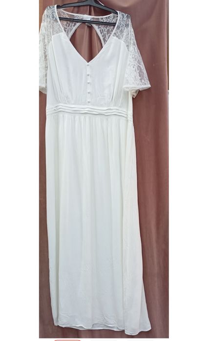 Белое платье 56-58