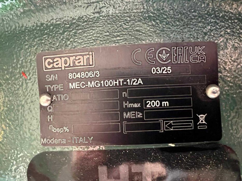 Pompa irigatii Caprari MEC MG100HT-1/2A (216 m3/h ) - Noua