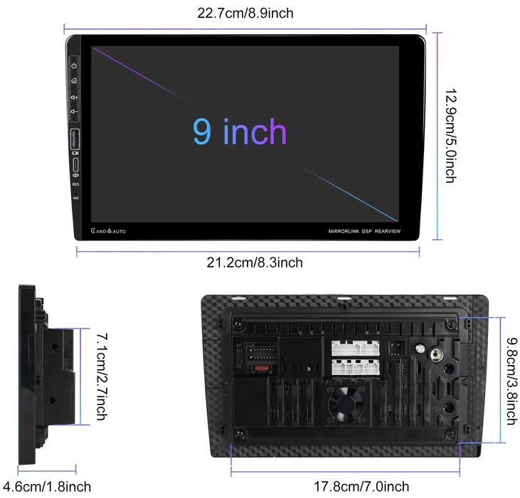 Мултимедия 4+64GB 8 ядрен навигация за кола автомобил Android Auto CP