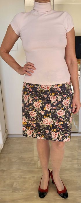 Fusta midi, dreapta, inflorata 38-40, Peek&Cloppenburg