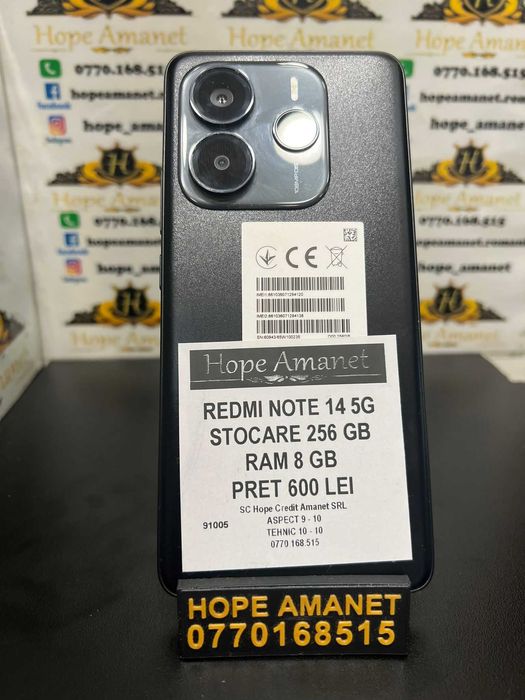 Hope Amanet P3 REDMI NOTE 14 5G 256GB / 8GB RAM