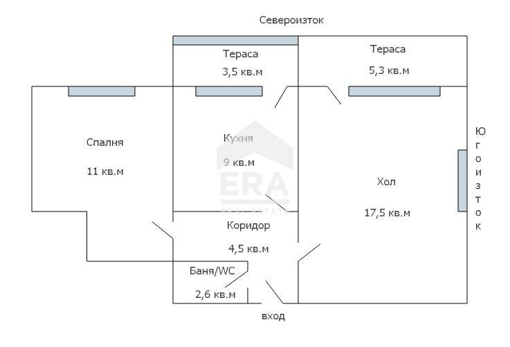 Тристаен обзаведен апартамент за продажба, в тухлена сграда, район Зав