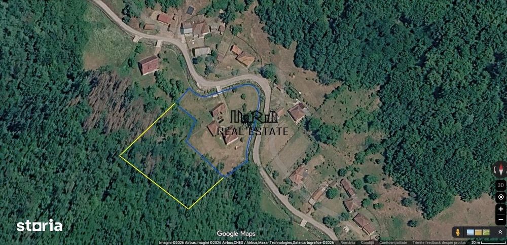 Doua case, teren si padure in Mihaileni - Buces