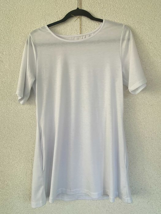 Rochie tricou cu buzunare, nou, bumbac cu vascoza, S/36