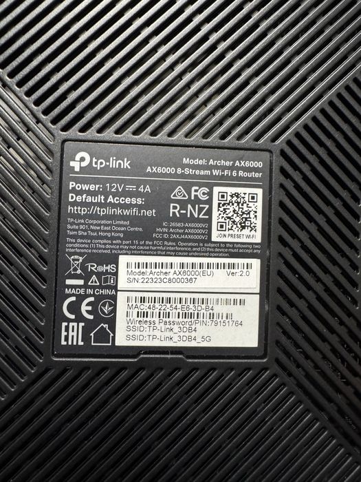 Router Archer AX6000 nou in garantie