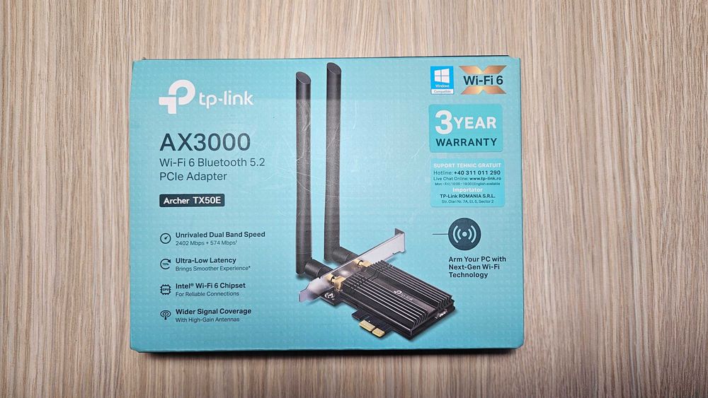 Placa de Retea Wireless TP-Link TX50E Dual-Band aproape noua