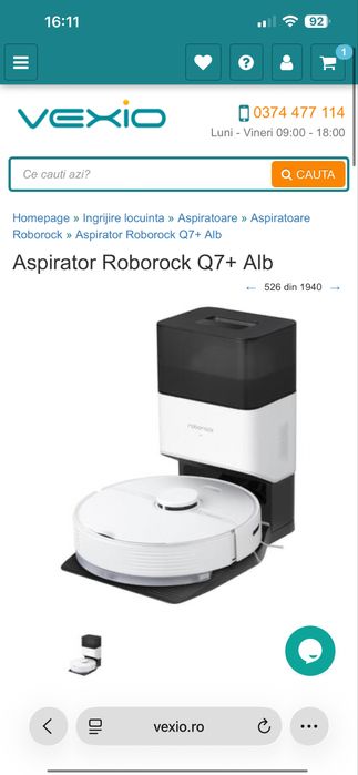 Aspirator Roborock Q7+ negru