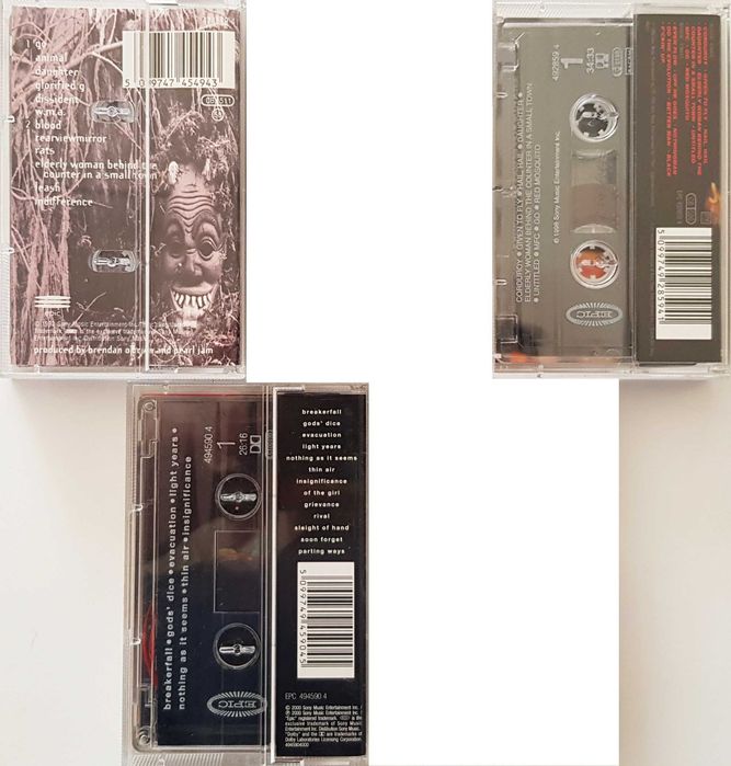 Set casete audio originale Pearl Jam