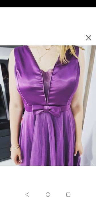 Rochie lunga eleganta tulle