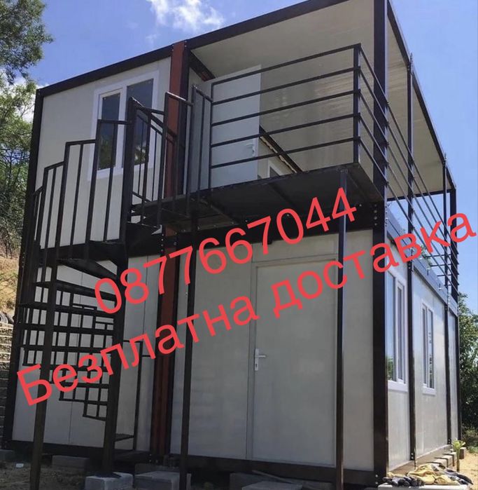 Павилион офис контейнер 6х2.40м сглобяем фургон налични