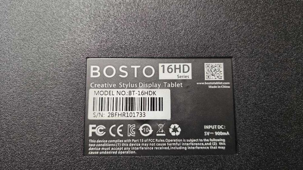 Tableta grafica BOSTO 16HD, ecran mare, aproape noua, la cutie,IEFTIN