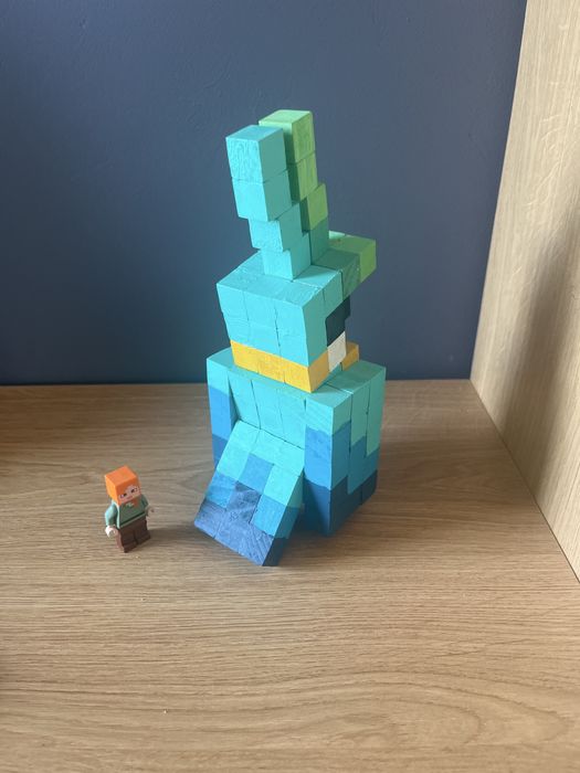 Papagal minecraft din lemn