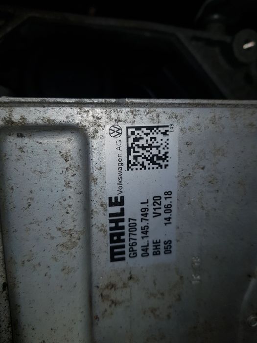 Radiator intercooler  2.0 tdi CXG vw t6 transporter caravelle multivan