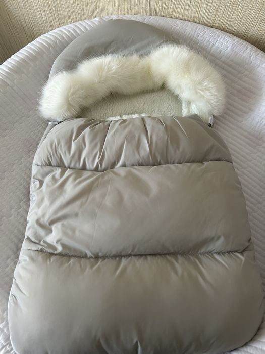 Продается зимний конверт на выписку б/у