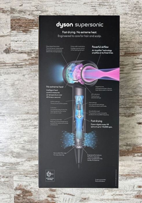 Мощный Dyson Supersonic Стайлер Фен с насадками