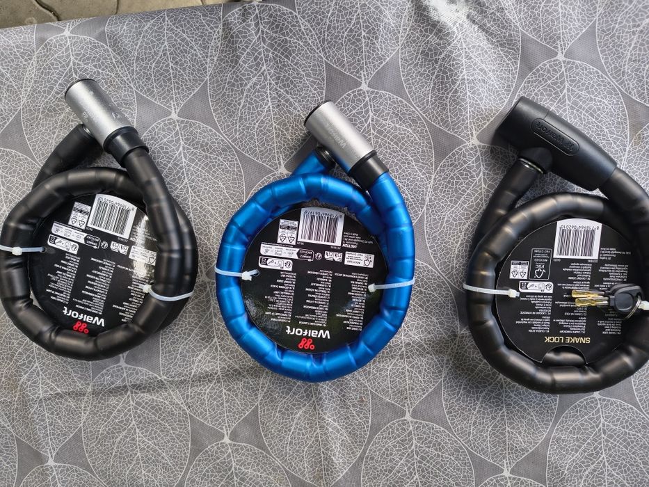 Antifurt Bicicletă / Trotinetă Walfort Snake Lock – 23 mm x 1 m, NOU