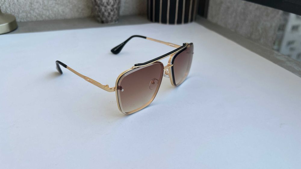Ochelari de soare Dita Mach Six - Rama aurie Lentile maro degrade