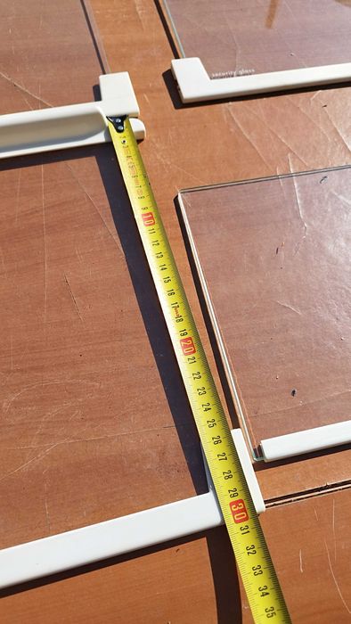 Стъклени рафтове за хладилник 2+1бр 47,5 /30,5см safety glass и решетка
