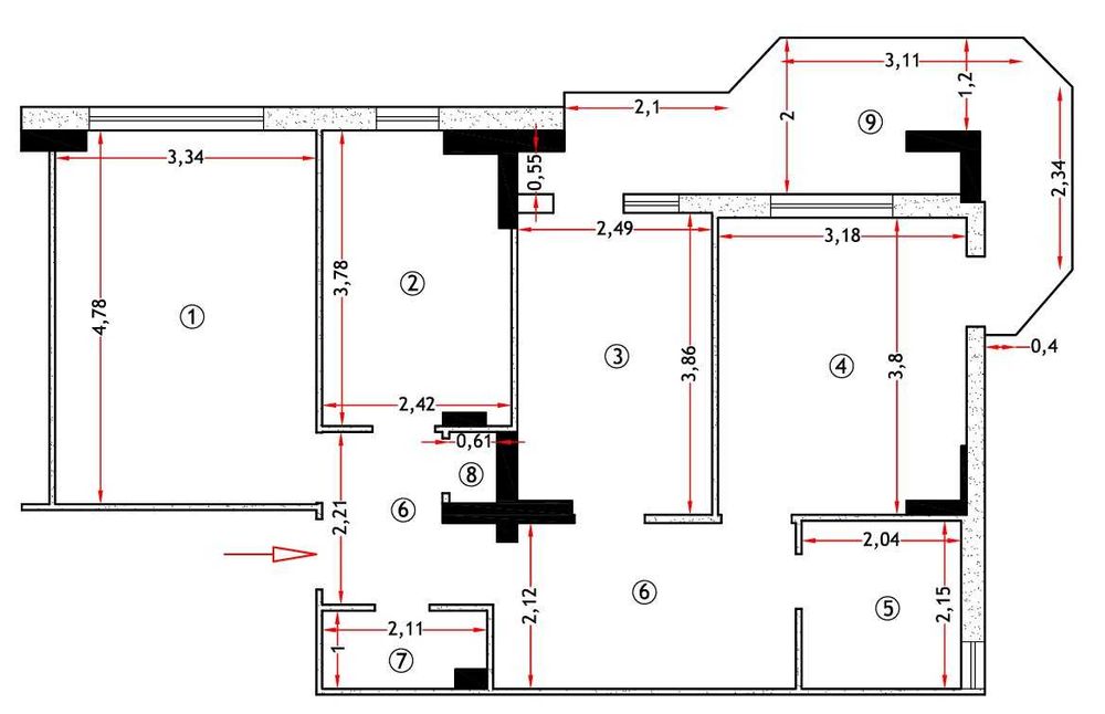 Persoana fizica vand apartament 3 camere 78 mp decomandat Bd Pacurari