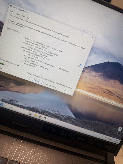 Laptop asus rog strix g17 ryzen 9 rtx 3070 ti