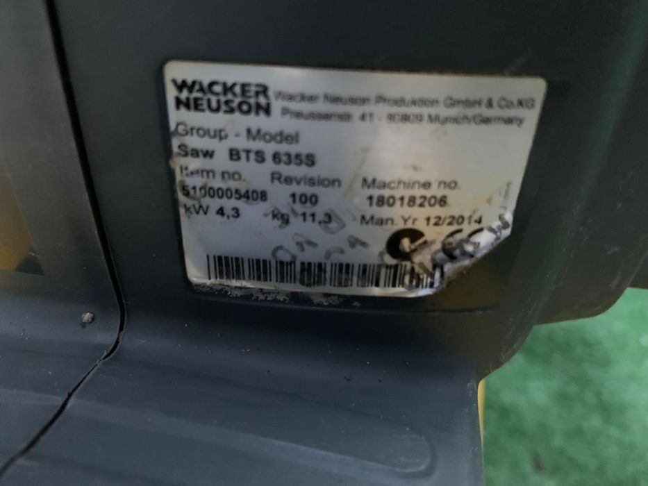 Drujba taiat beton asfalt Wacker Neuson BTS 635