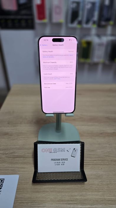 iPhone 15 Pro 128GB White – Second-Hand in stare perfecta!