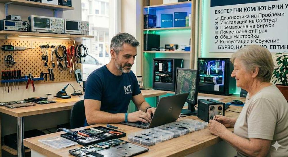 Помощ с компютри, Windows, Office и основни програми – София