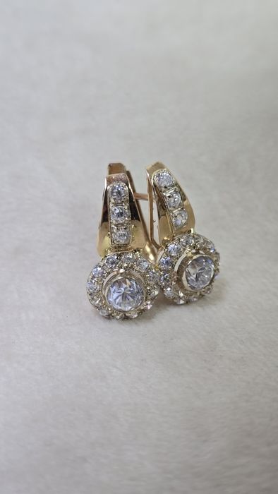 Серьги из красного золота