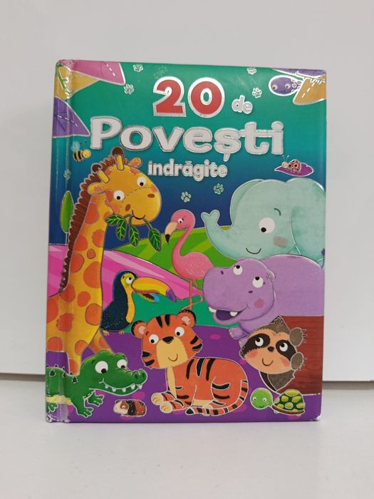 Carte 20 de povesti îndrăgite cu animale ilustrații superbe copii