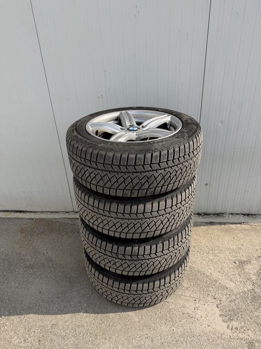 Jante Bmw 5x120 R17 cu anvelope iarna senzori   225/55/17 DOT 2124