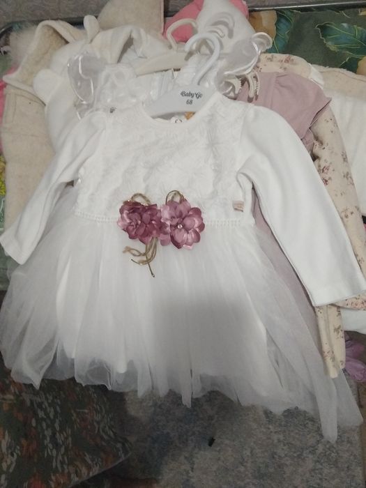 Платья детские 6-12 м