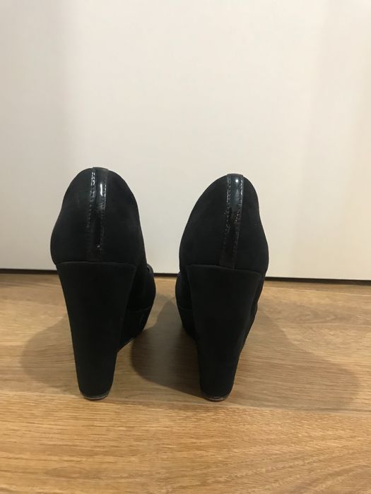 Pantofi cu toc negri, Stradivarius, marimea 39