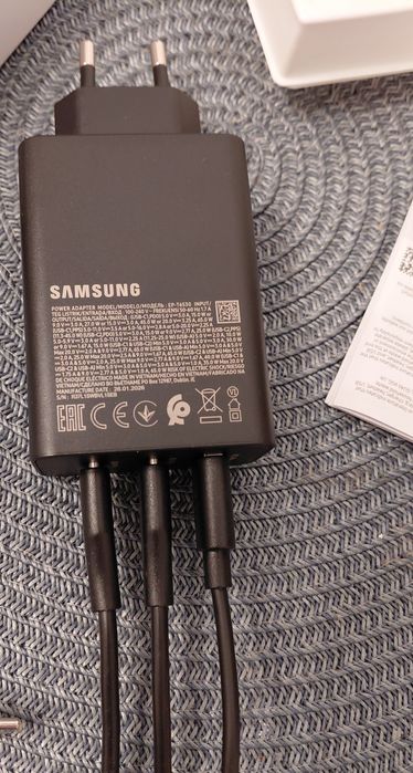 Incarcator original 65W Trio Samsung S26 Ultra,cu trei cabluri incarcare!