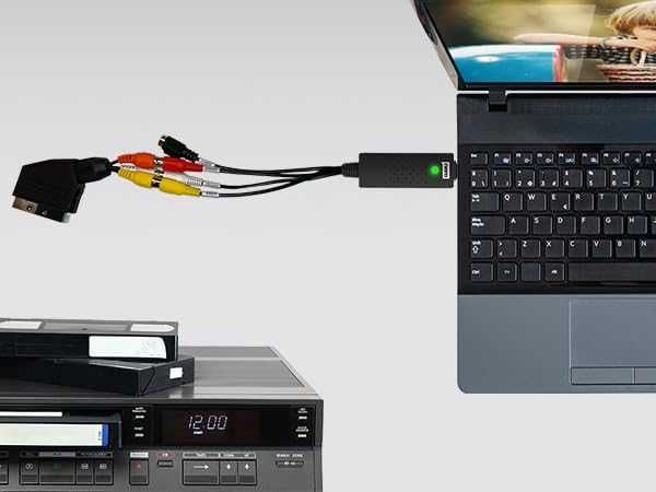 USB устройство за видеозаснемане Nero | VHS към USB конвертор за VHS, VCR, Hi8, Super 8