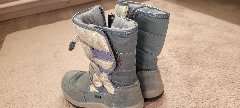 Cizme de iarnă, îmblănite, din piele, mr.28